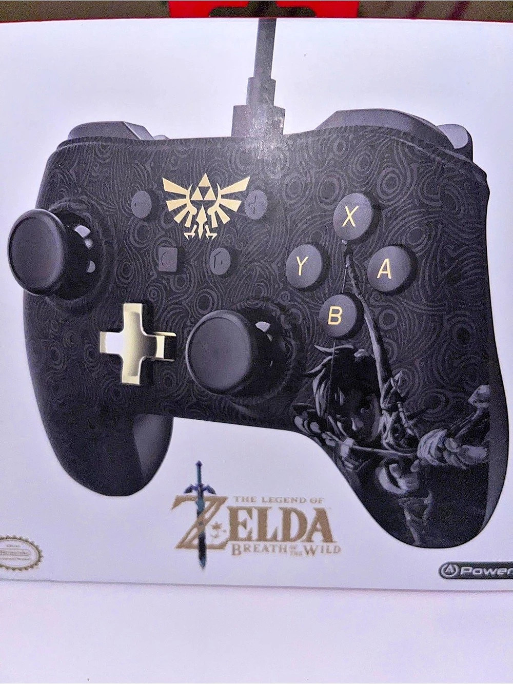 PowerA The Legend of Zelda: Breath of the Wild wired controller Black & Gold